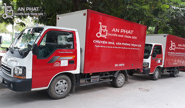 xe tải chở đồ cho dịch vụ chuyển nhà chuyển văn phòng