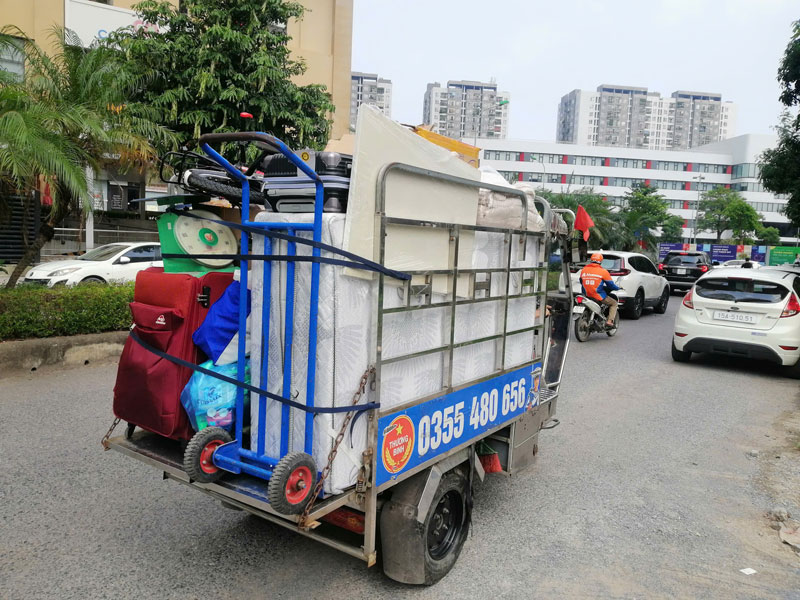 Thuê xe ba gác chở đồ Thanh Xuân